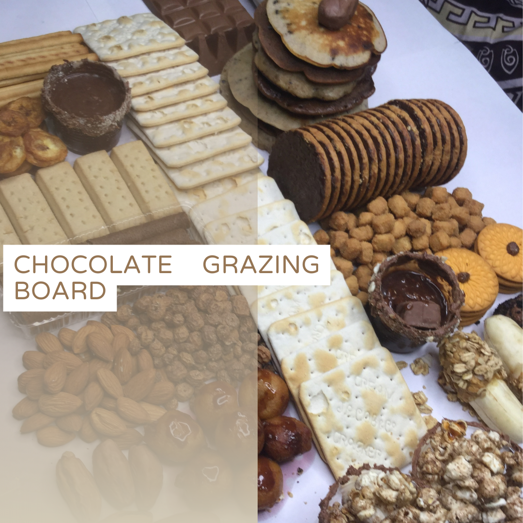 Chocolate Grazing Board With Oreo Pancakes