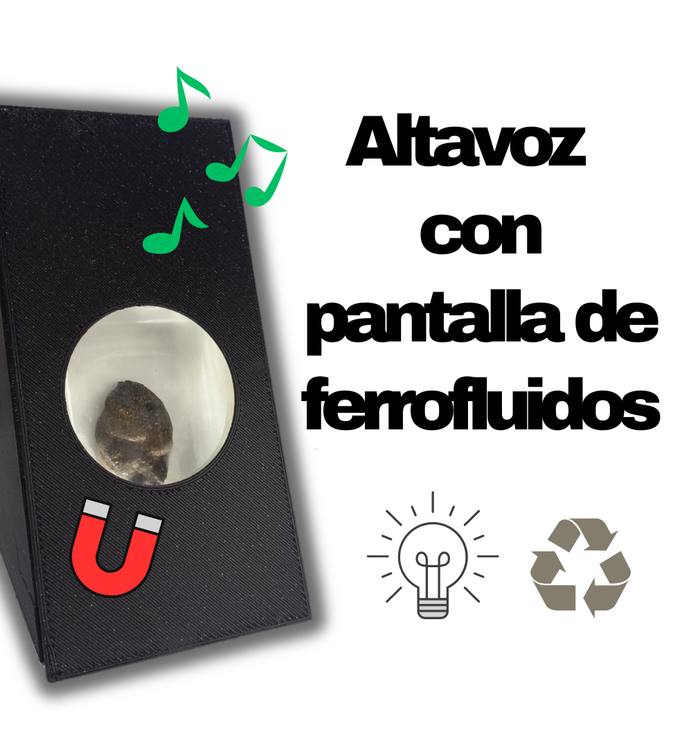 Altavoz Con Pantalla De Ferrofluido