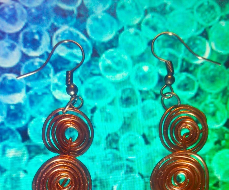 3 Beautiful  Handmade Beaded and Copper Jwellery