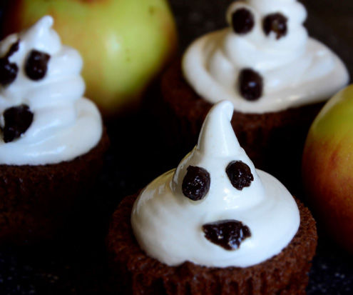 Halloween Chocolate Ghost Muffin