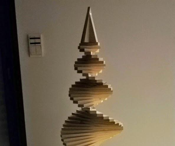 Wooden Helical Christmas Tree