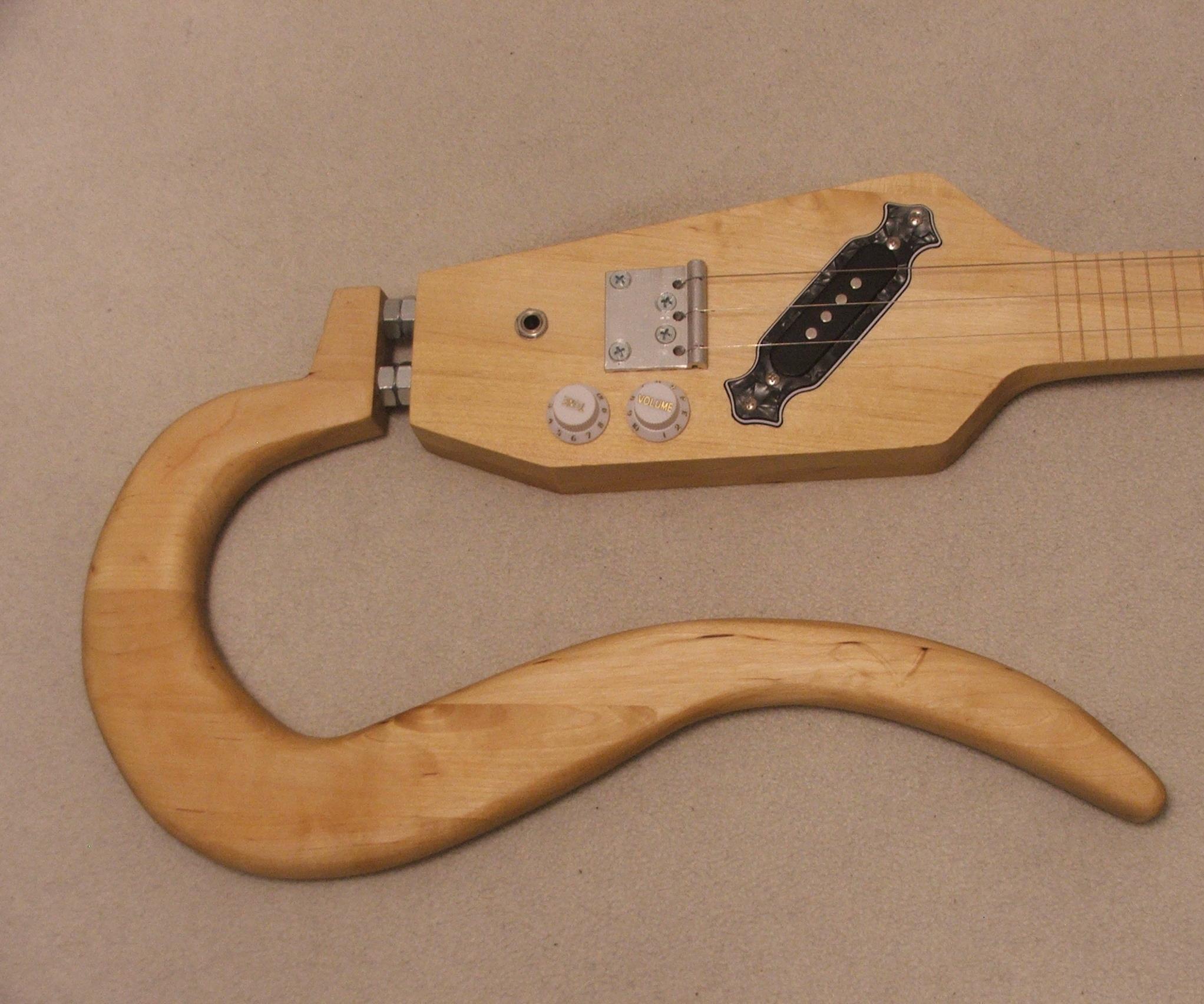3 Guitars Made From a Table. #1 the Slide Guitar