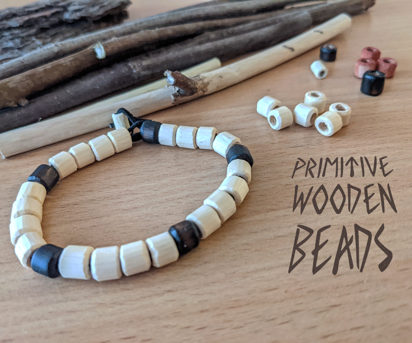 Primitive Wooden Beads 