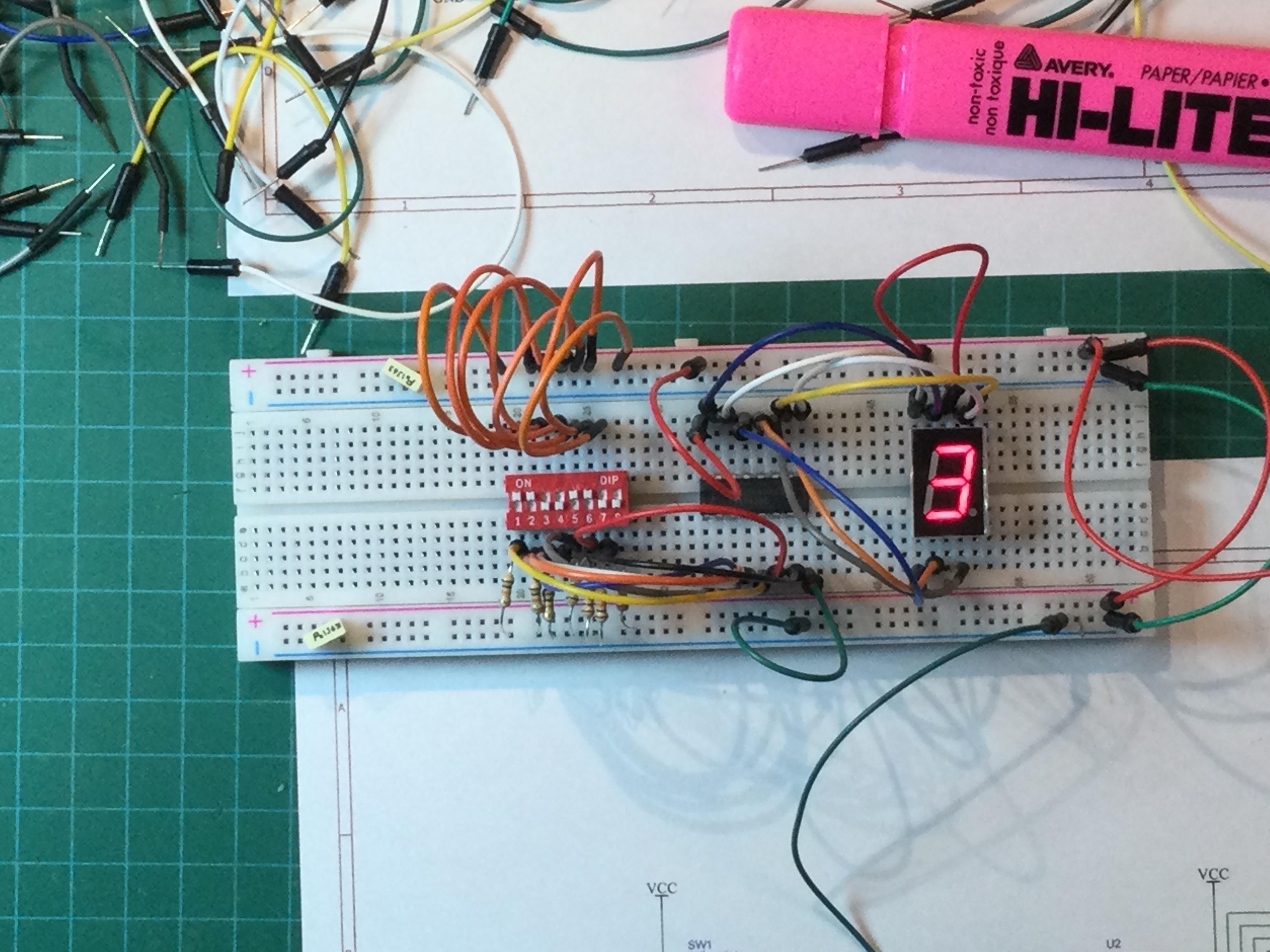 CD4543 7-segment Decoder for Common Cathode (CC) and Common Anode (CA) Displays