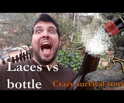 How to Open a Bottle With Boot Laces