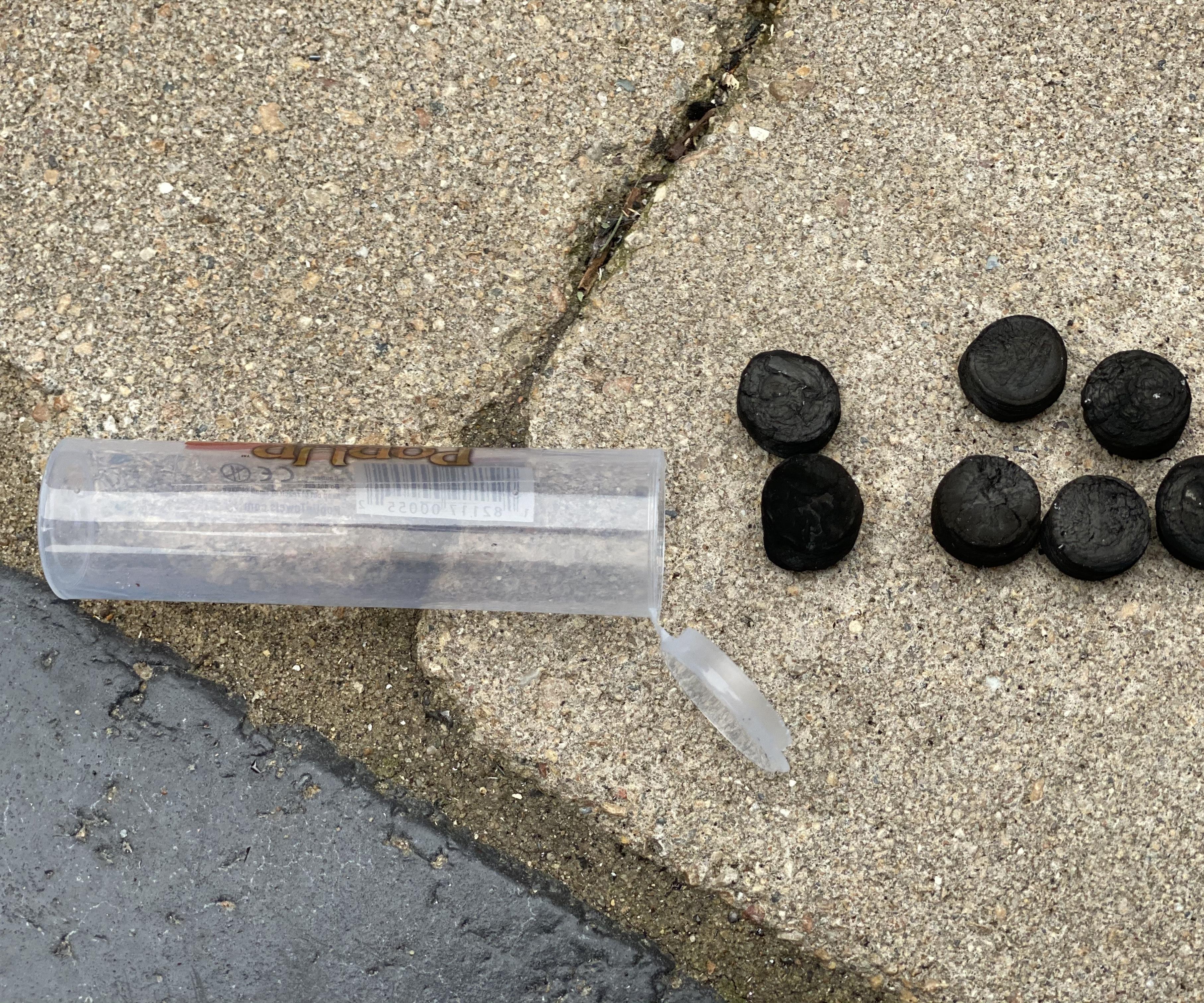 Char Cloth Nuggets With Waterproof Case