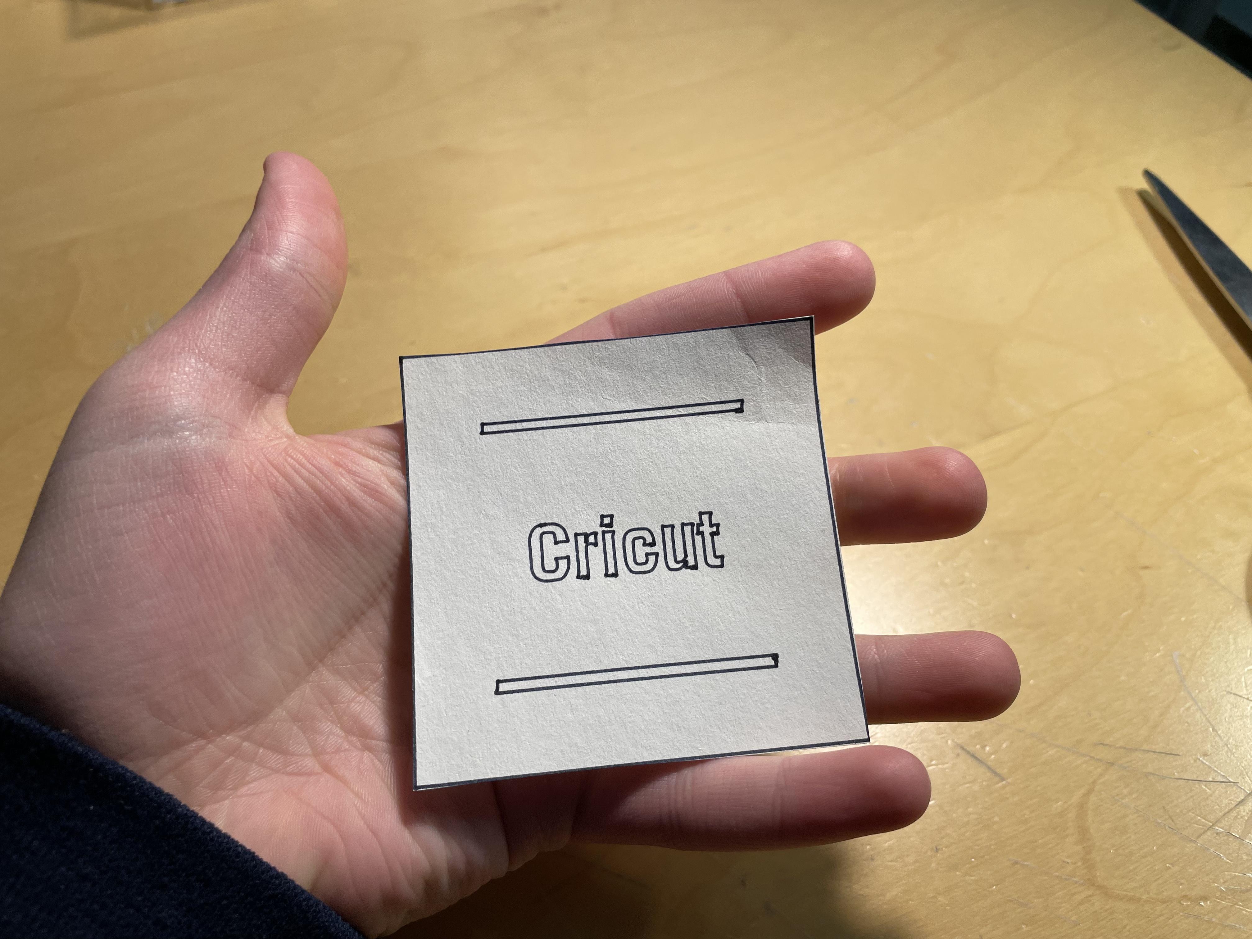 Paper Label With a Cricut!