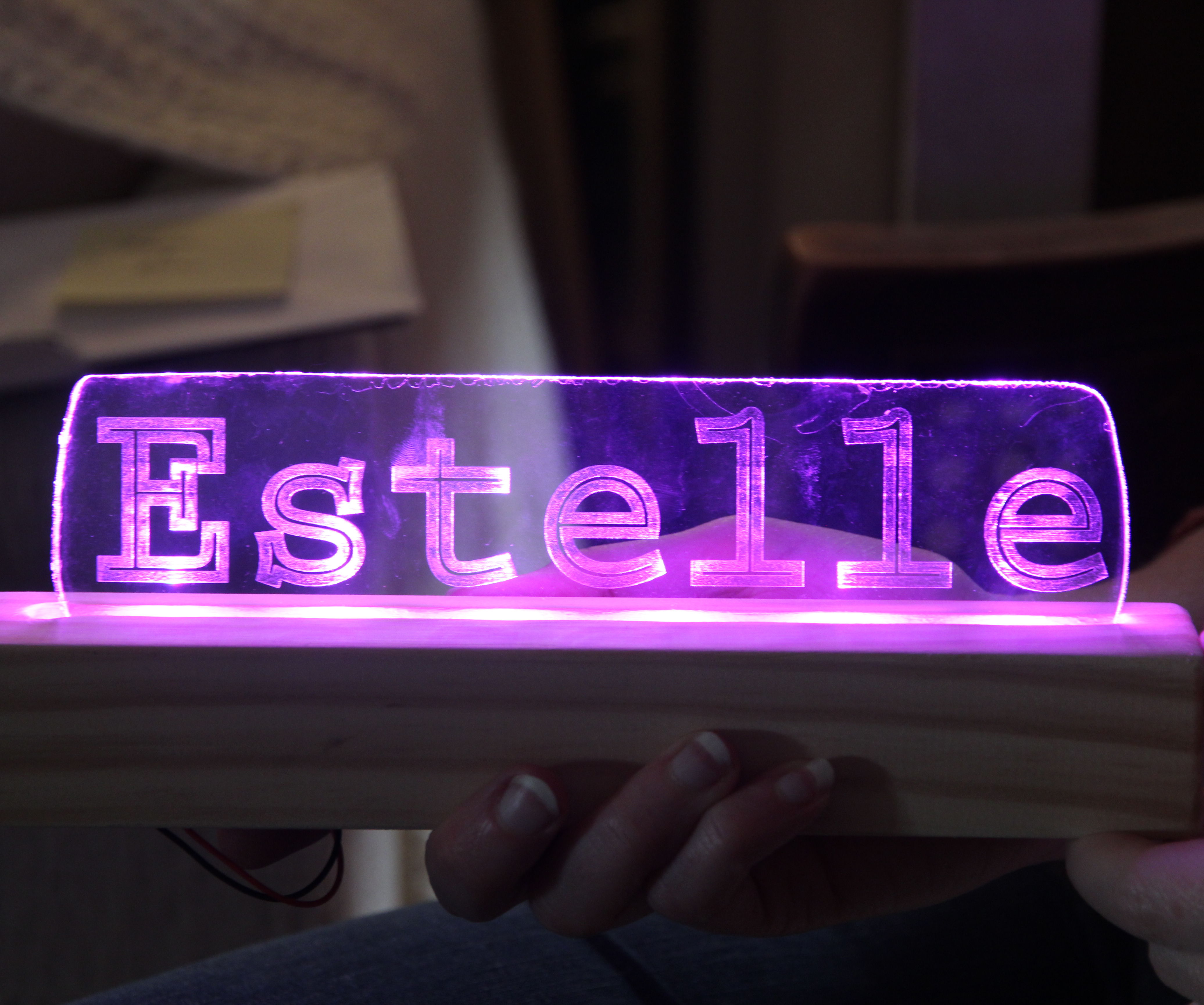 Glowing Nameplate
