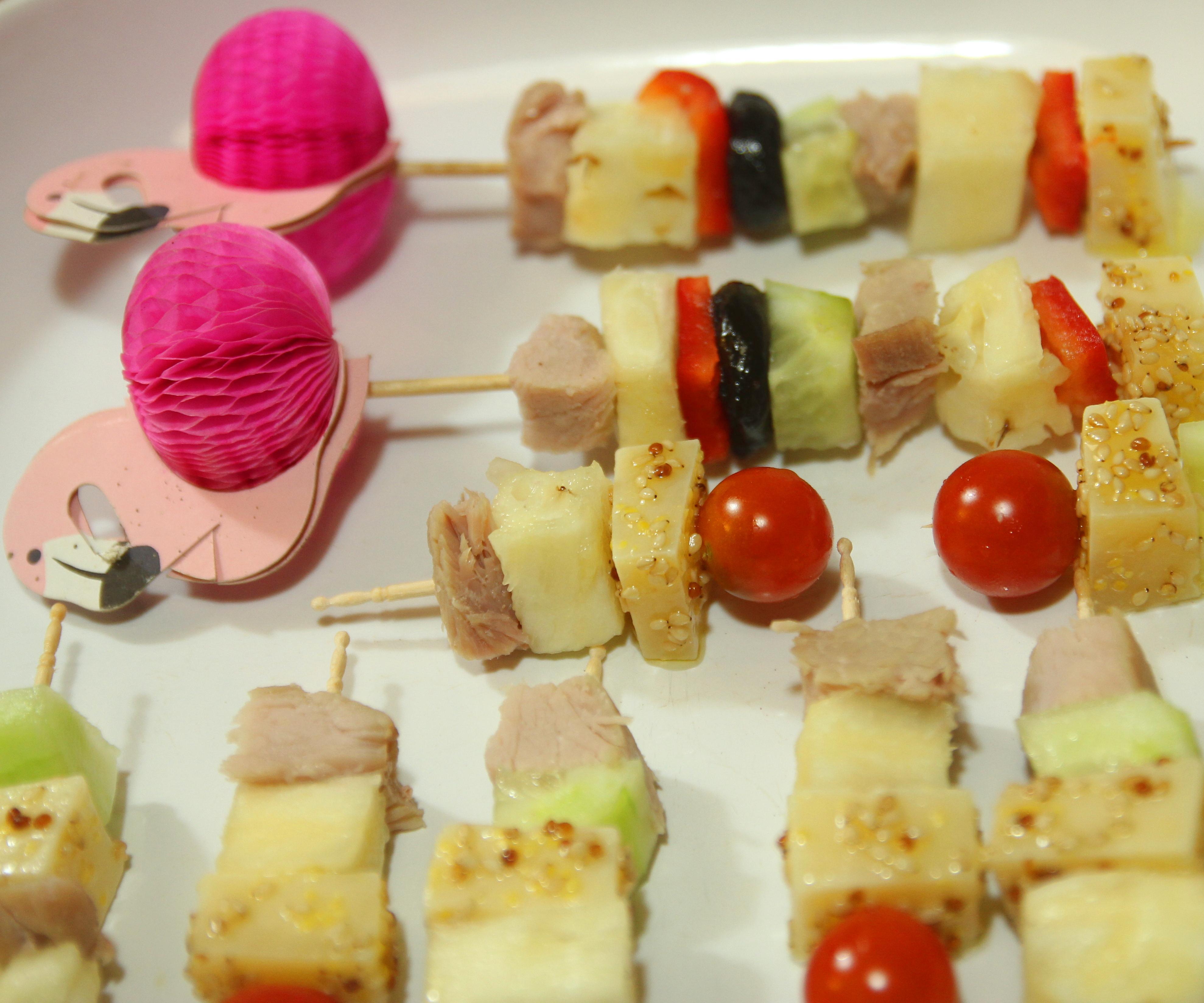 Classic 60's Cocktail Party - Cheese & Pineapple on Sticks & Flower Power Stacks