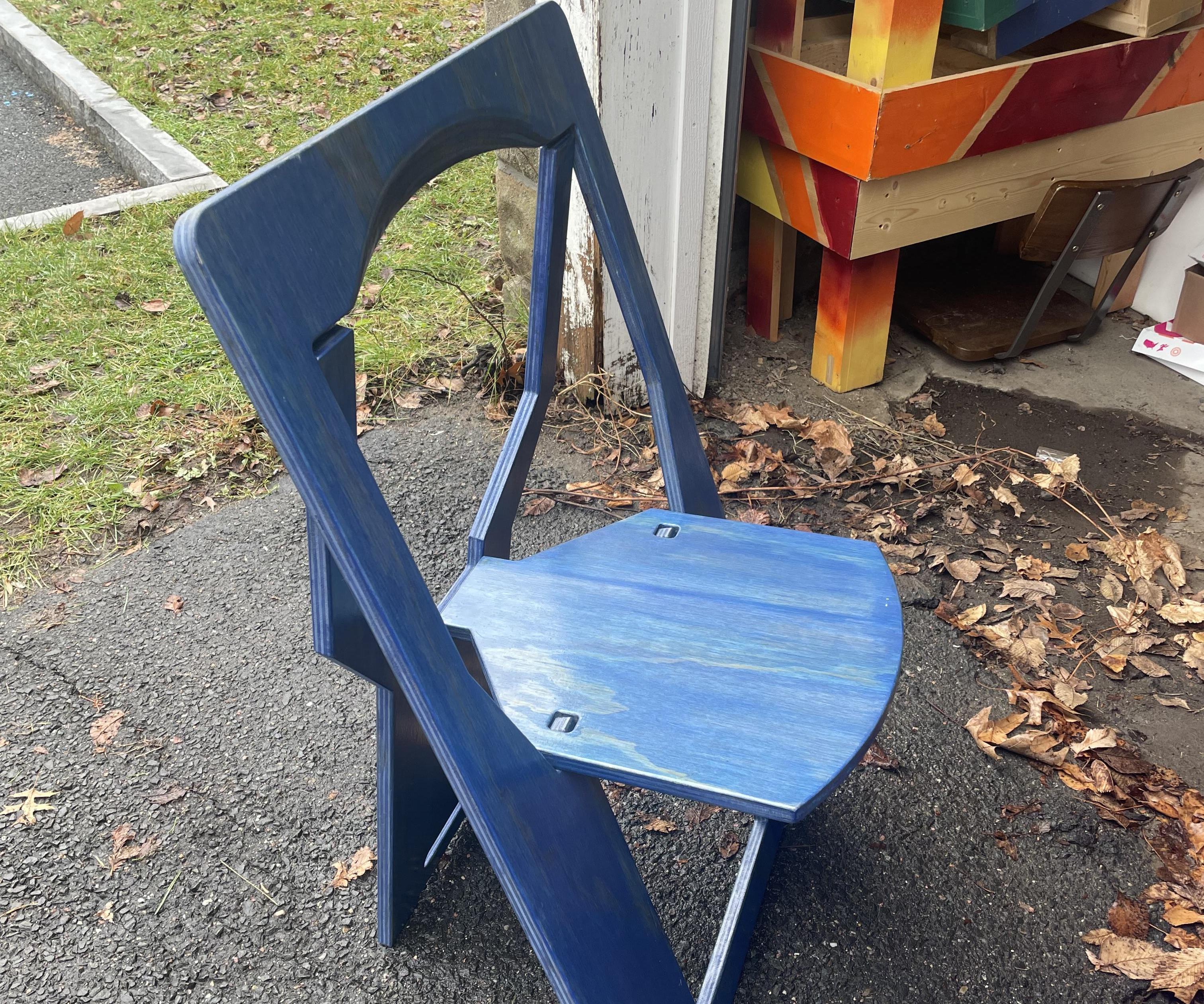 Folding Chair for Hand Tools or CNC Router