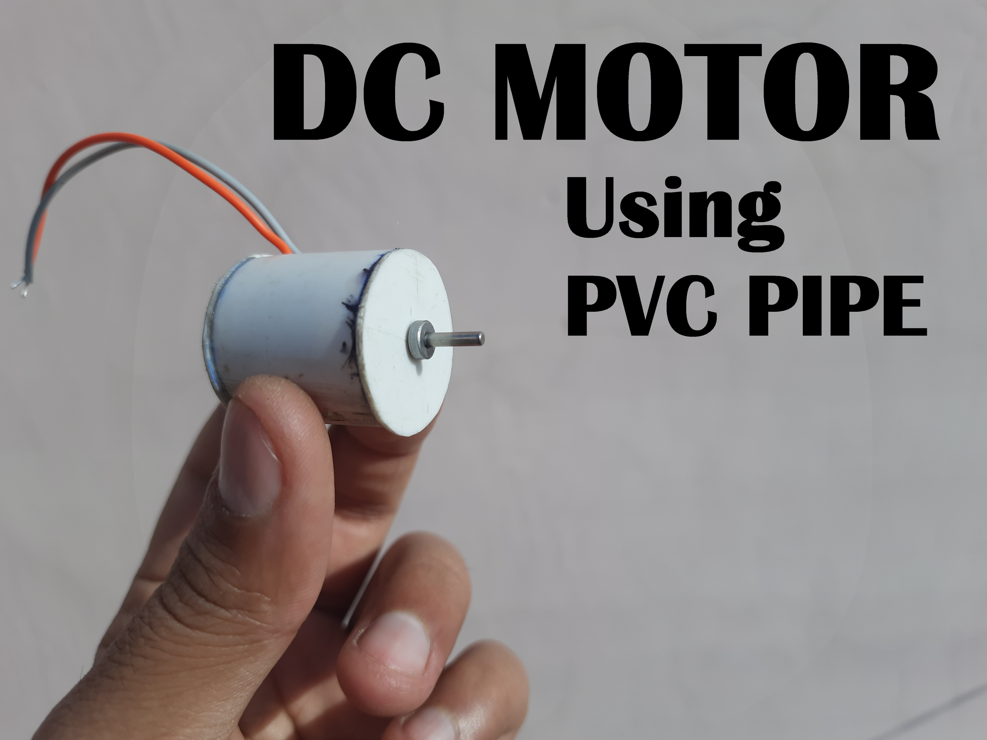 DC Motor Using PVC Pipe at Home