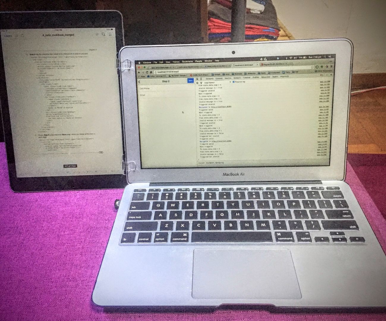 IPad Air 2 As 2nd Screen Holder for MacBook Air 