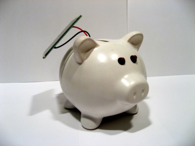 Evil Dark Detecting Solar Piggy Night Light