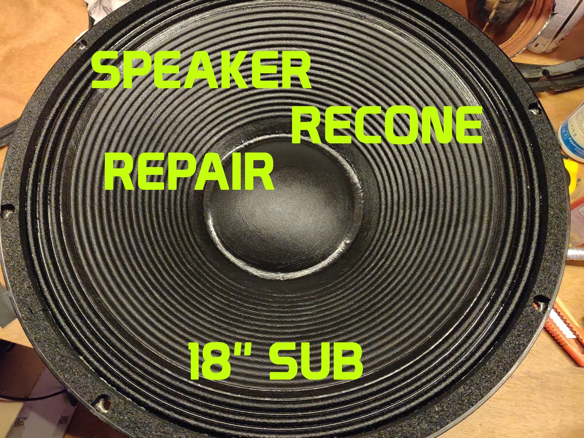 18'' Speaker Recone-Repair