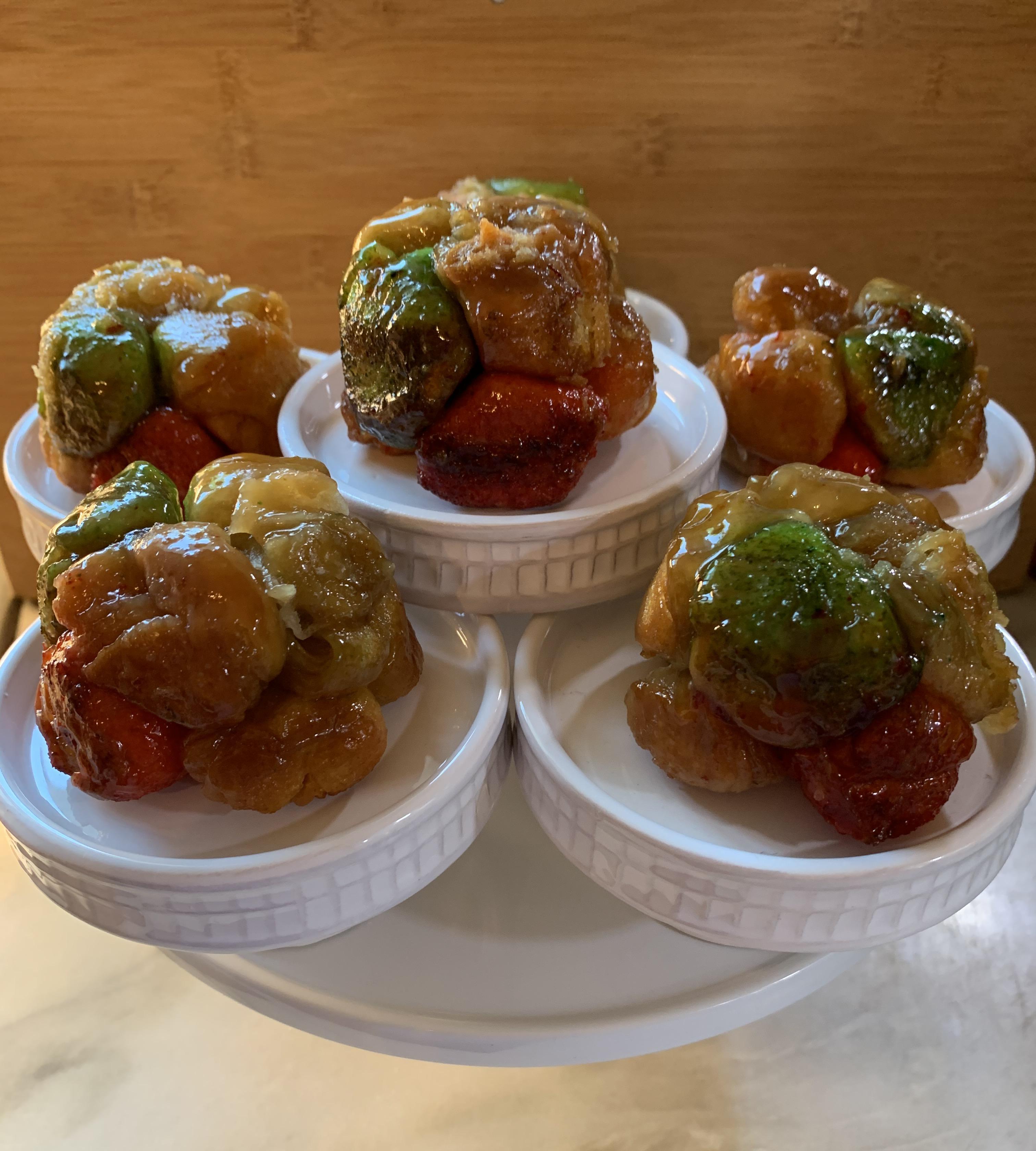 Rainbow Monkey Bread Sticky Rolls