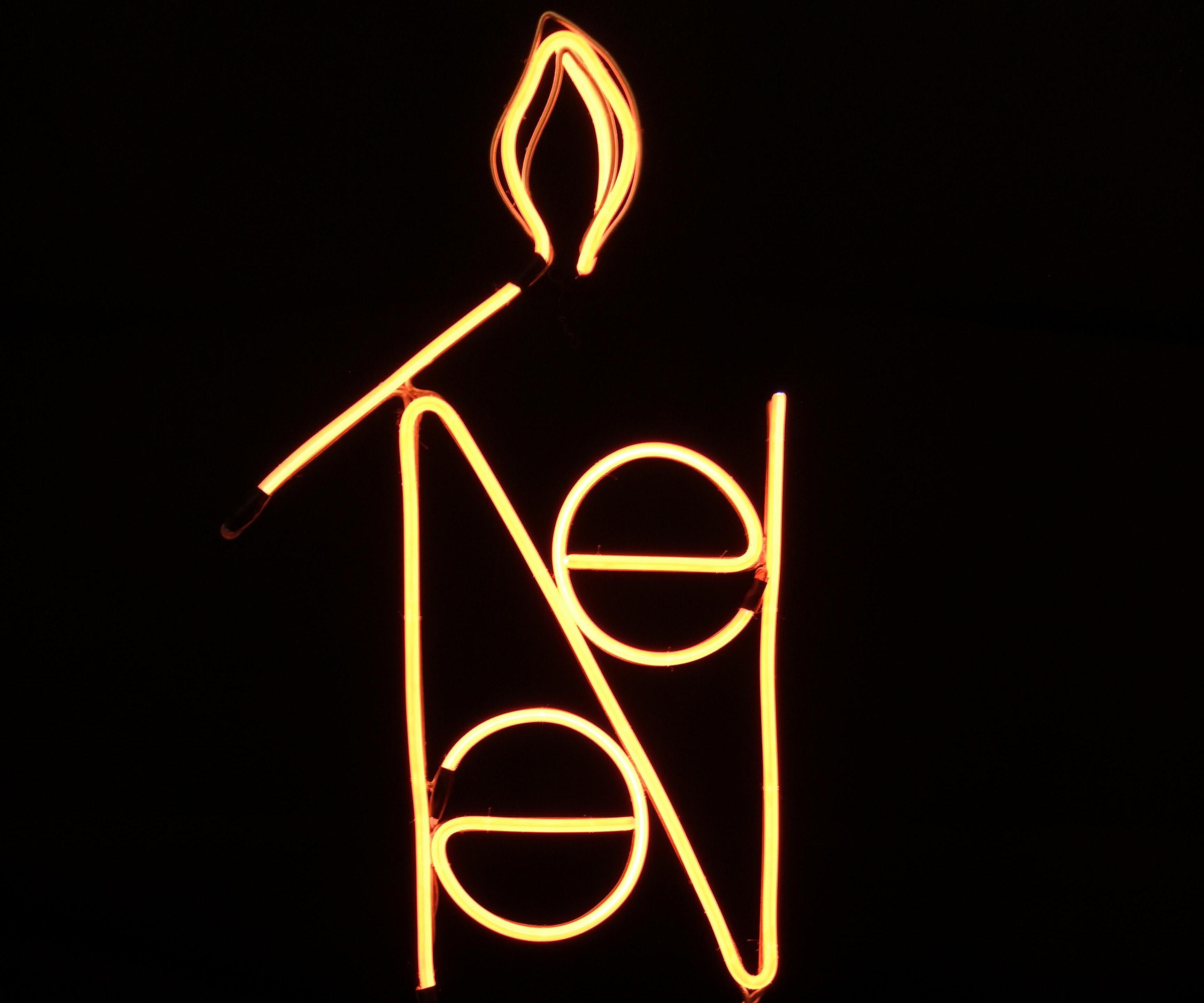 "Neon" Sign Made of EL Wire