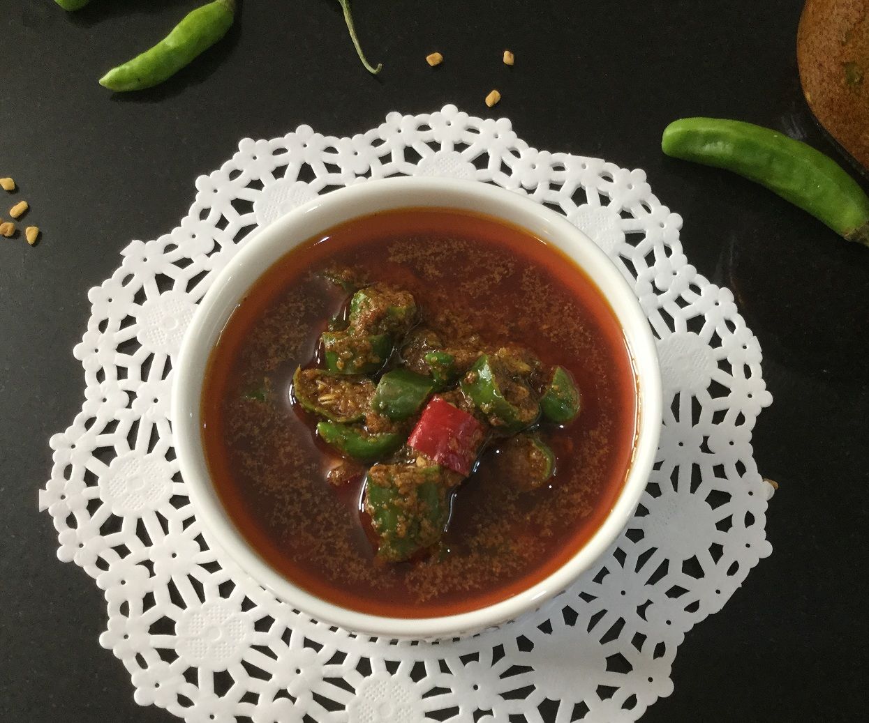 Indian Style Green Chilli Pickle