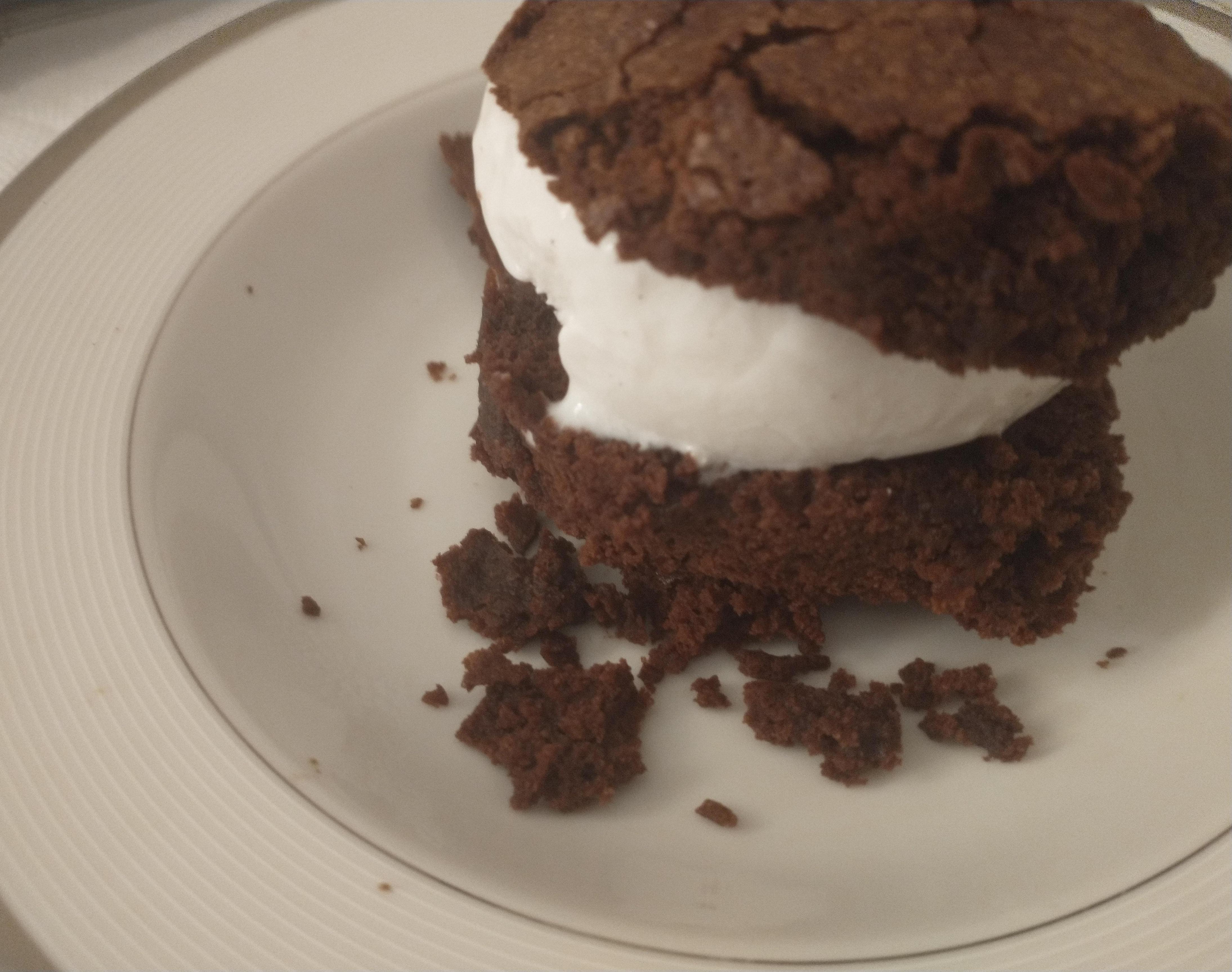 Frozen Yogurt Brownie Sandwich