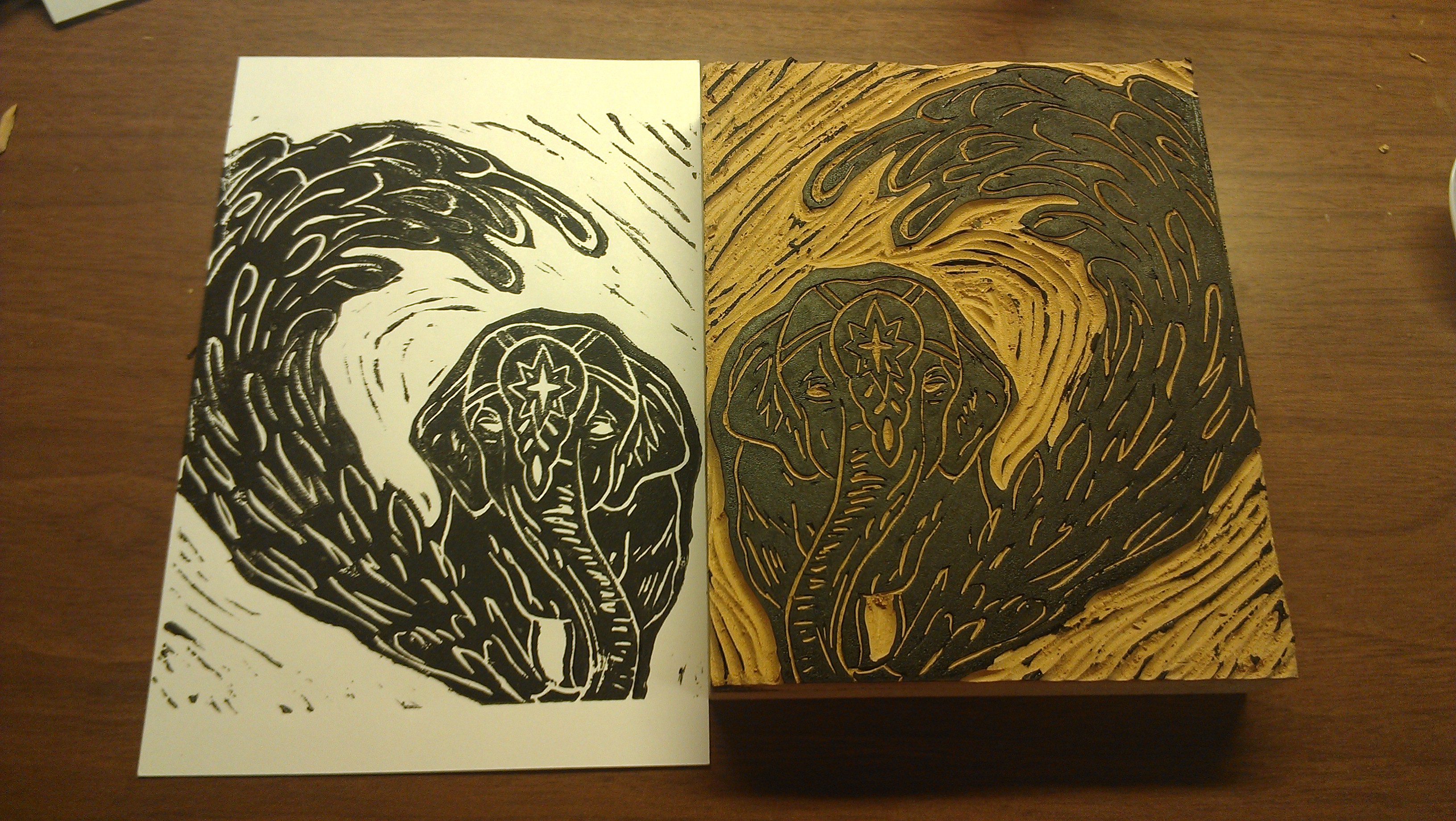 Linoleum Block Printing