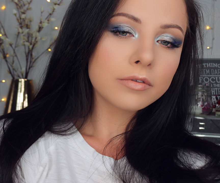 Quick Smokey Blue Makeup Look