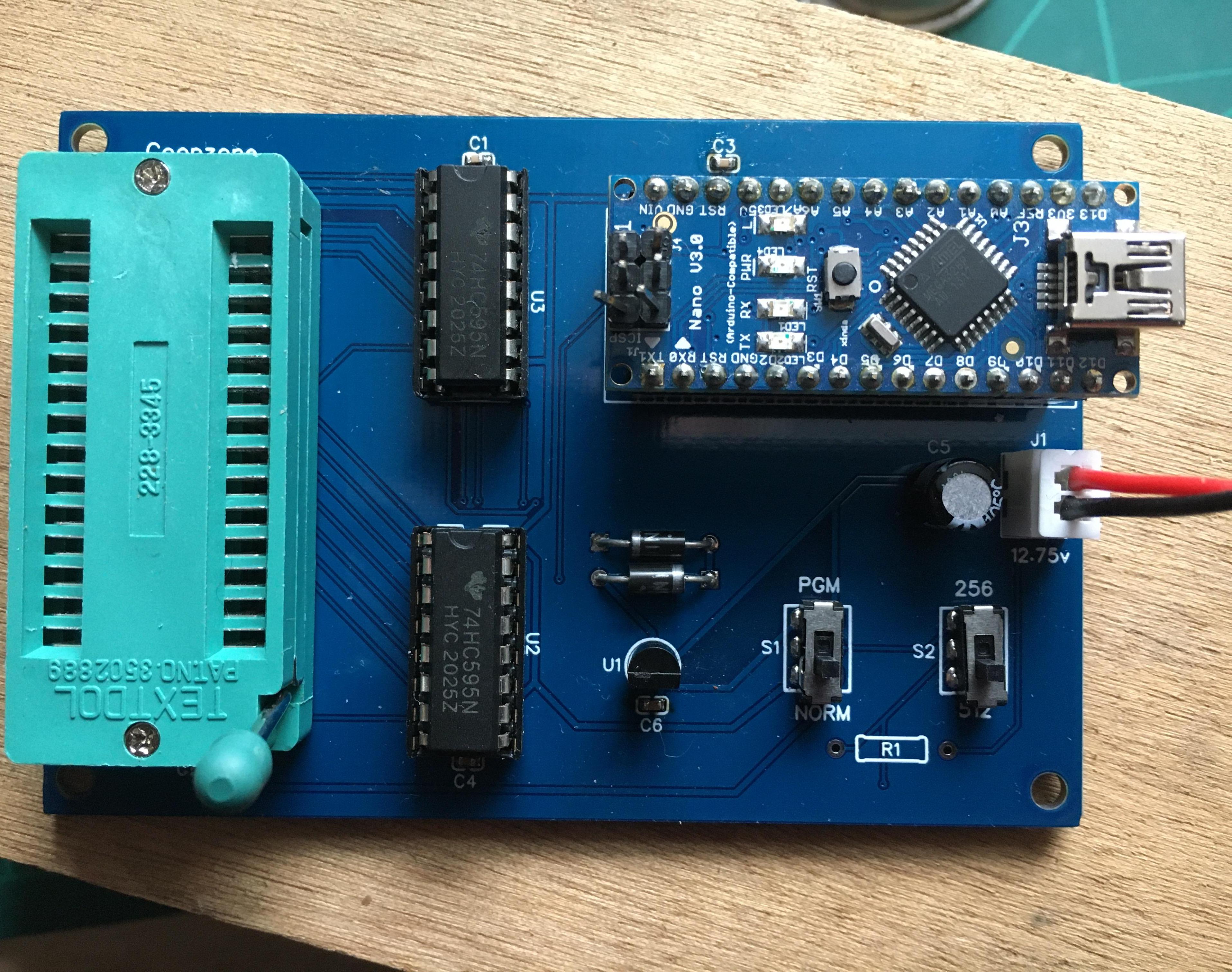 Classic 27c256 27c512 EPROM Programmer Using Nano