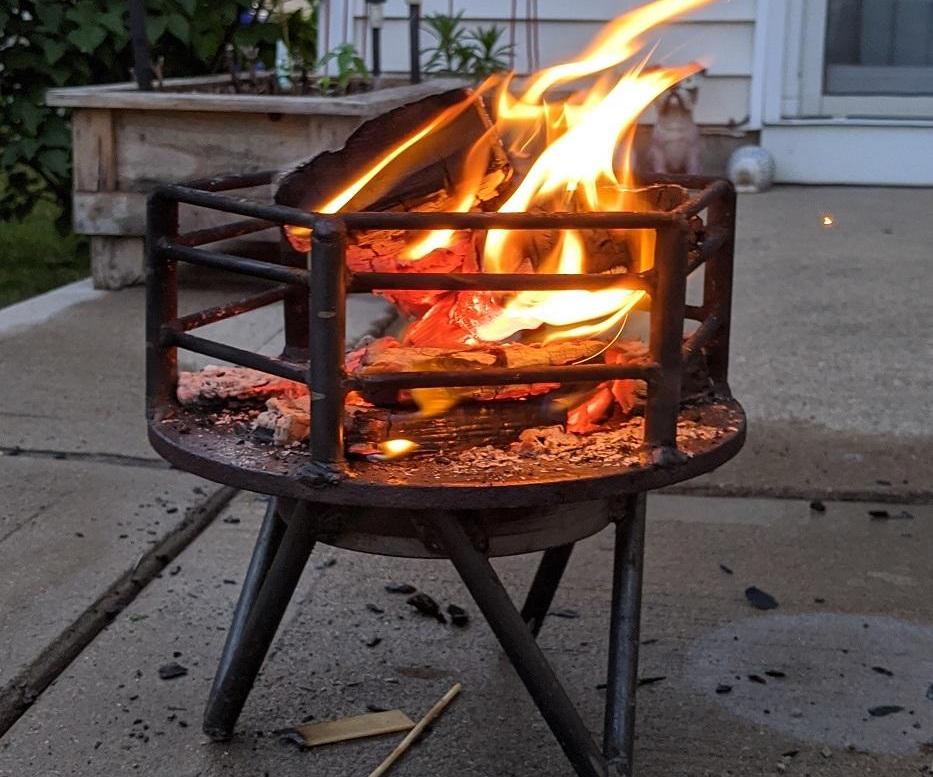 Brake Rotor Fire Pit