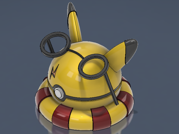Wizachu Poke Ball: a Magical 3D Modeling Fusion