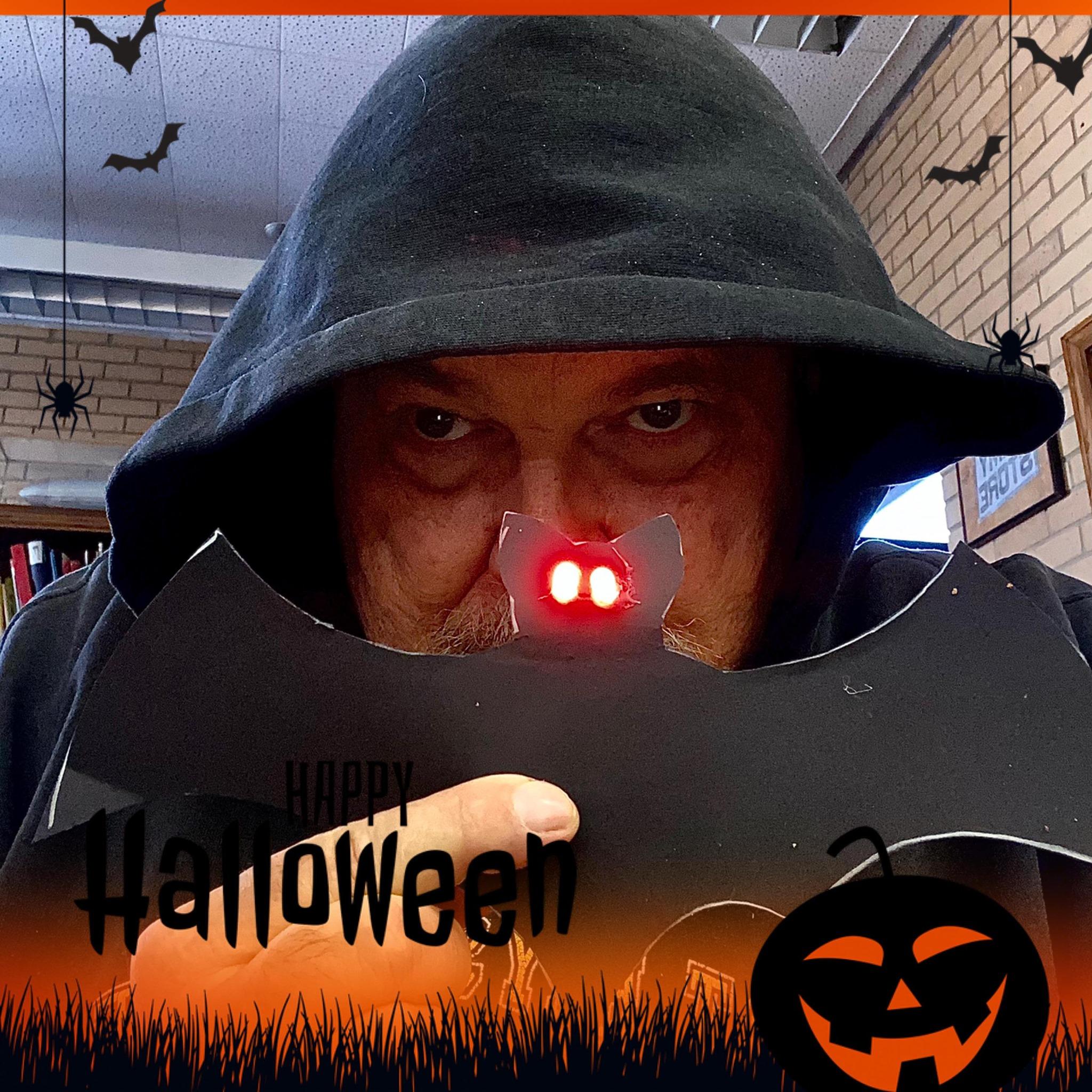 Spooky Bats With Glowing LED Eyes