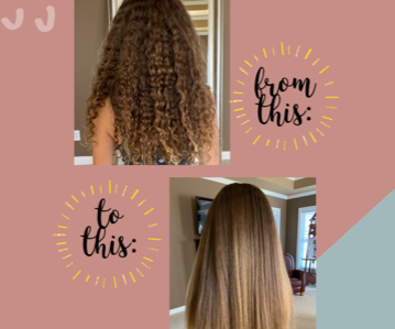 How to Straighten Curly Hair!