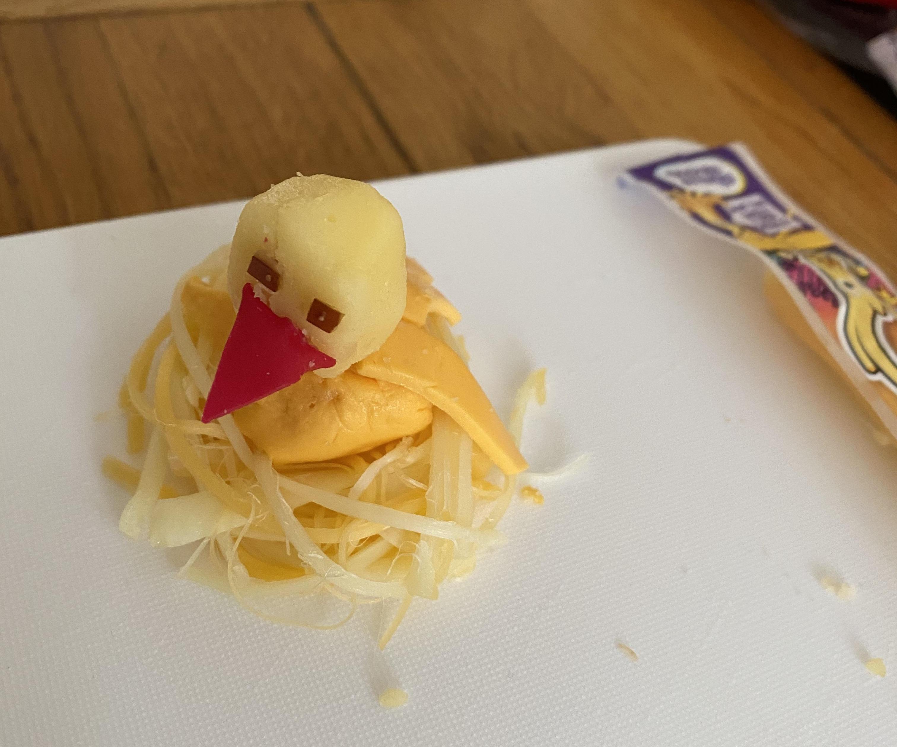 Cheese Bird in a Nest