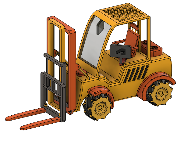 Future Forklift With Mecanum Wheel and Intelligent Human Machine Interface