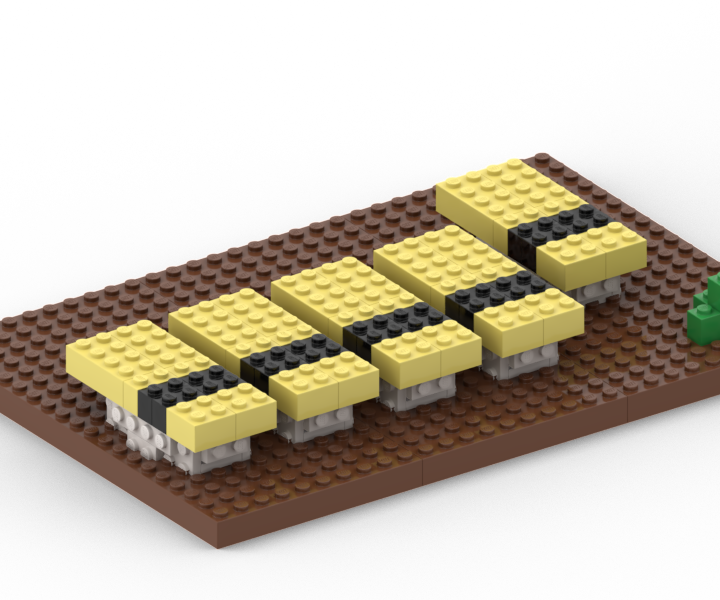 How to Build Japanese Egg Tamagoyaki Lego Sushi 