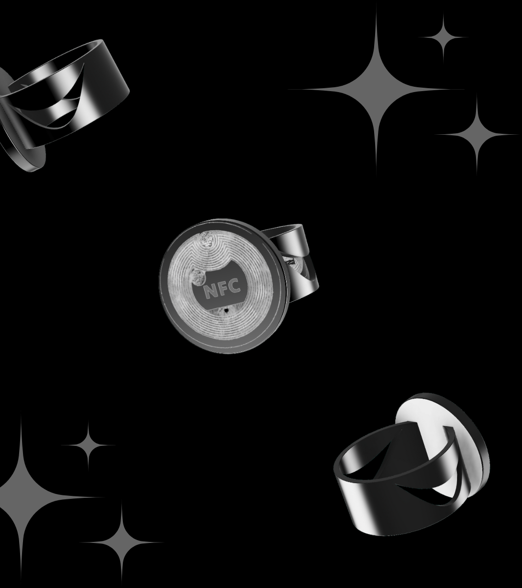 NFC Powered Contact-Me Ring