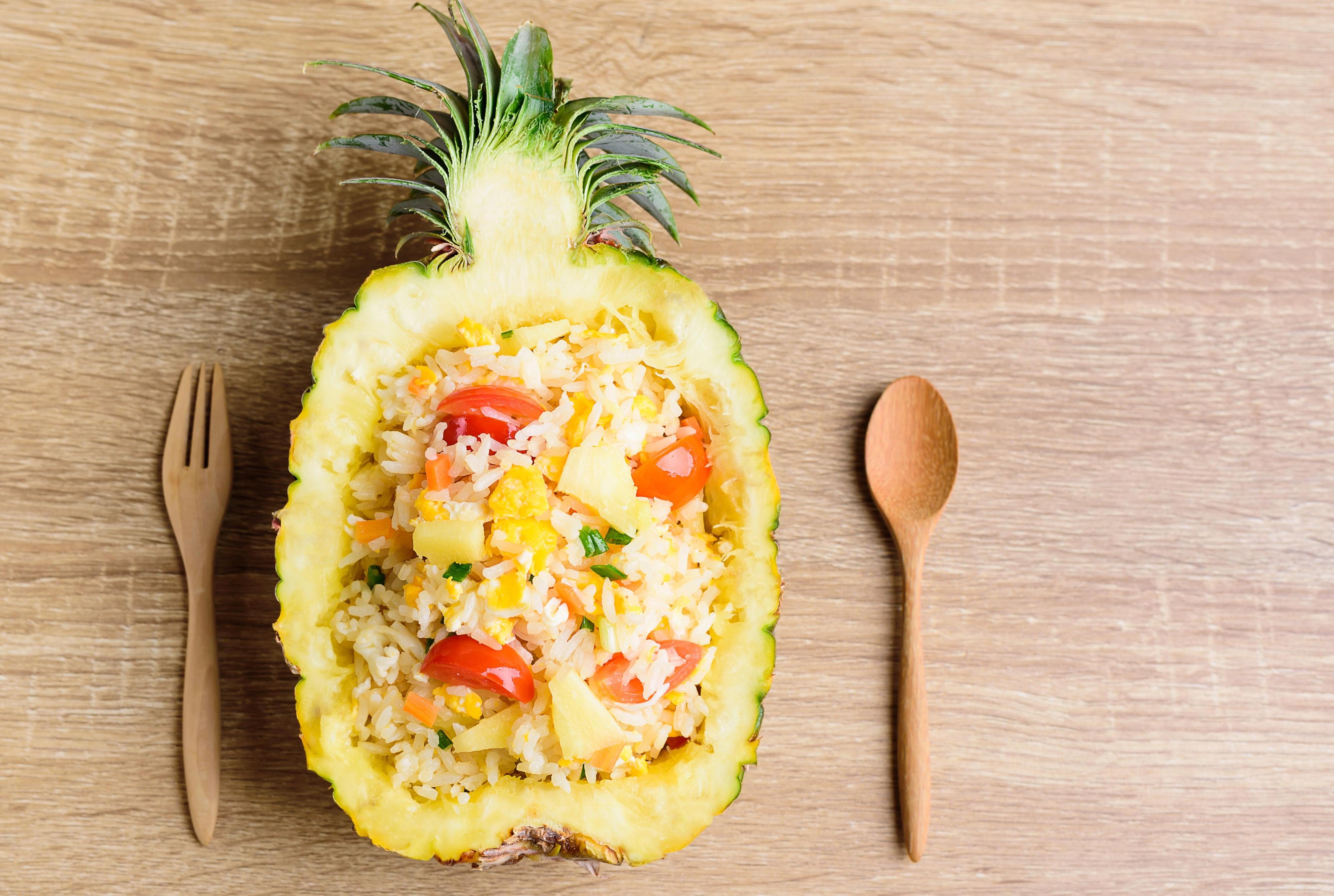 Vegetarian Thai Pineapple Fried Rice