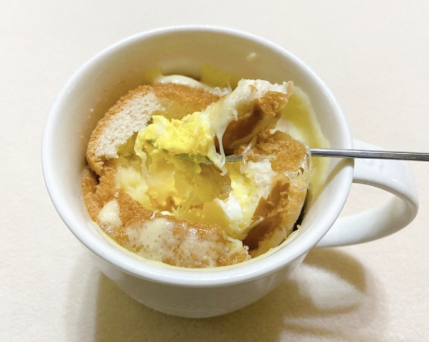 Easy Cheesy Egg Bread (using the Microwave)