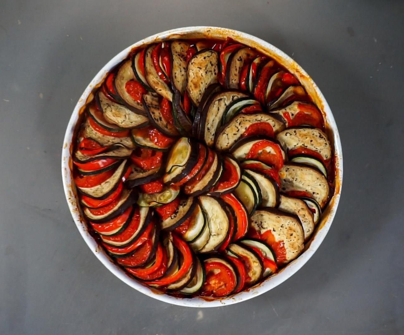 Ratatouille (Confit Byaldi) From the Ratatouille Movie