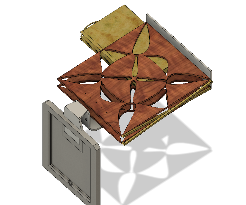 Scissor Folding Paper Holder With Modular Parts