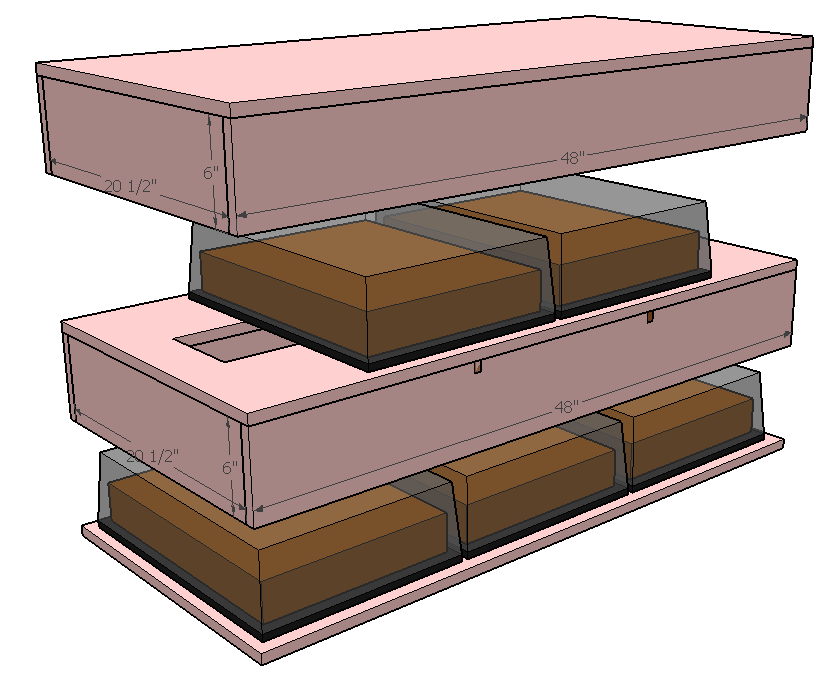 Insulated Cake Box for Five to Six 15" X 20" Cakes