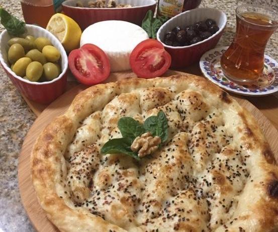 Turkish Thick Flat Bread(Step for Turning to Pizza)