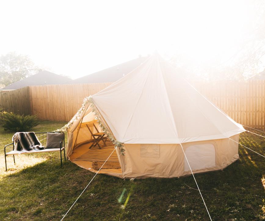 Assembling a Bell Canopy Tent