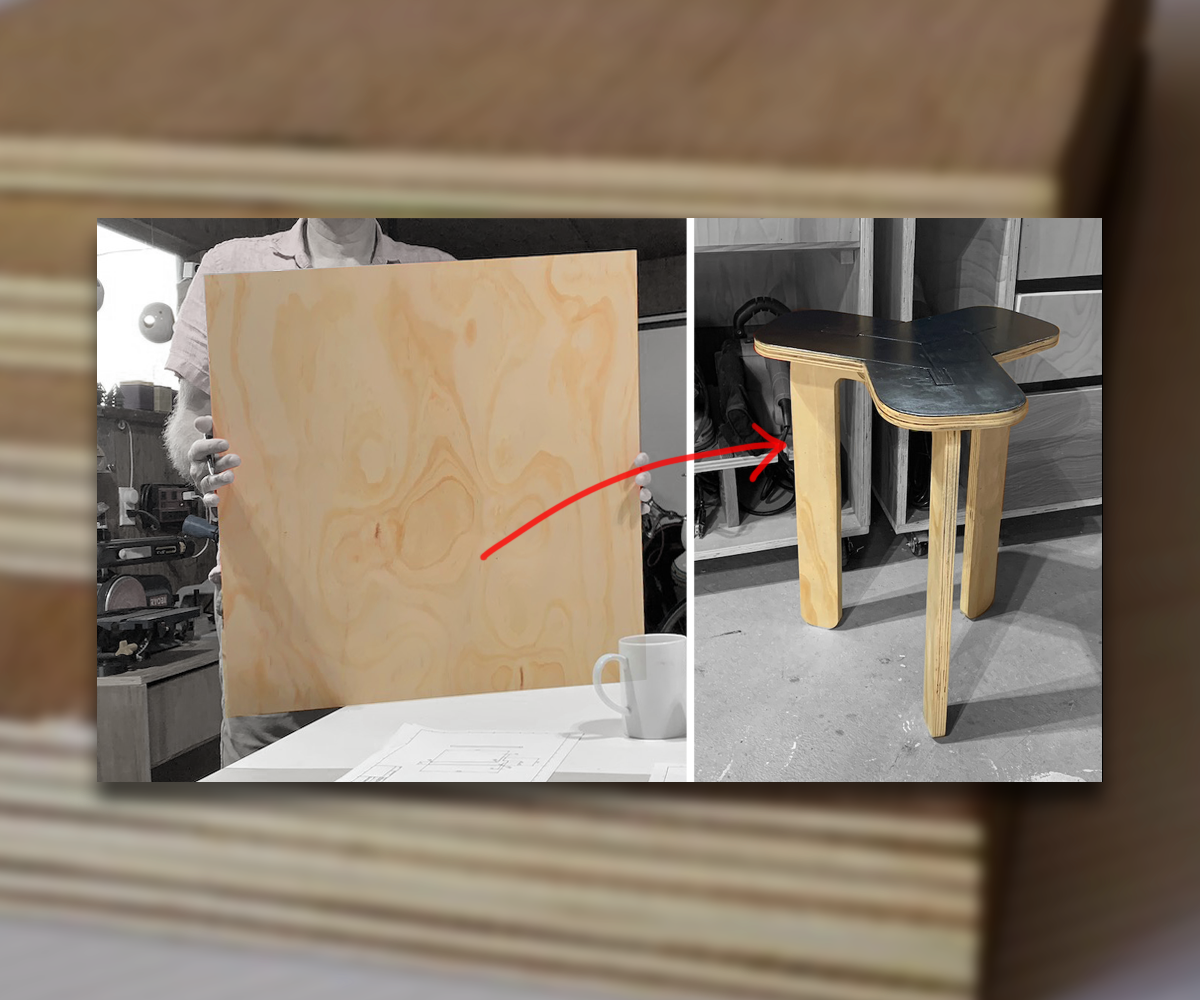 Simple Plywood Shop Stool