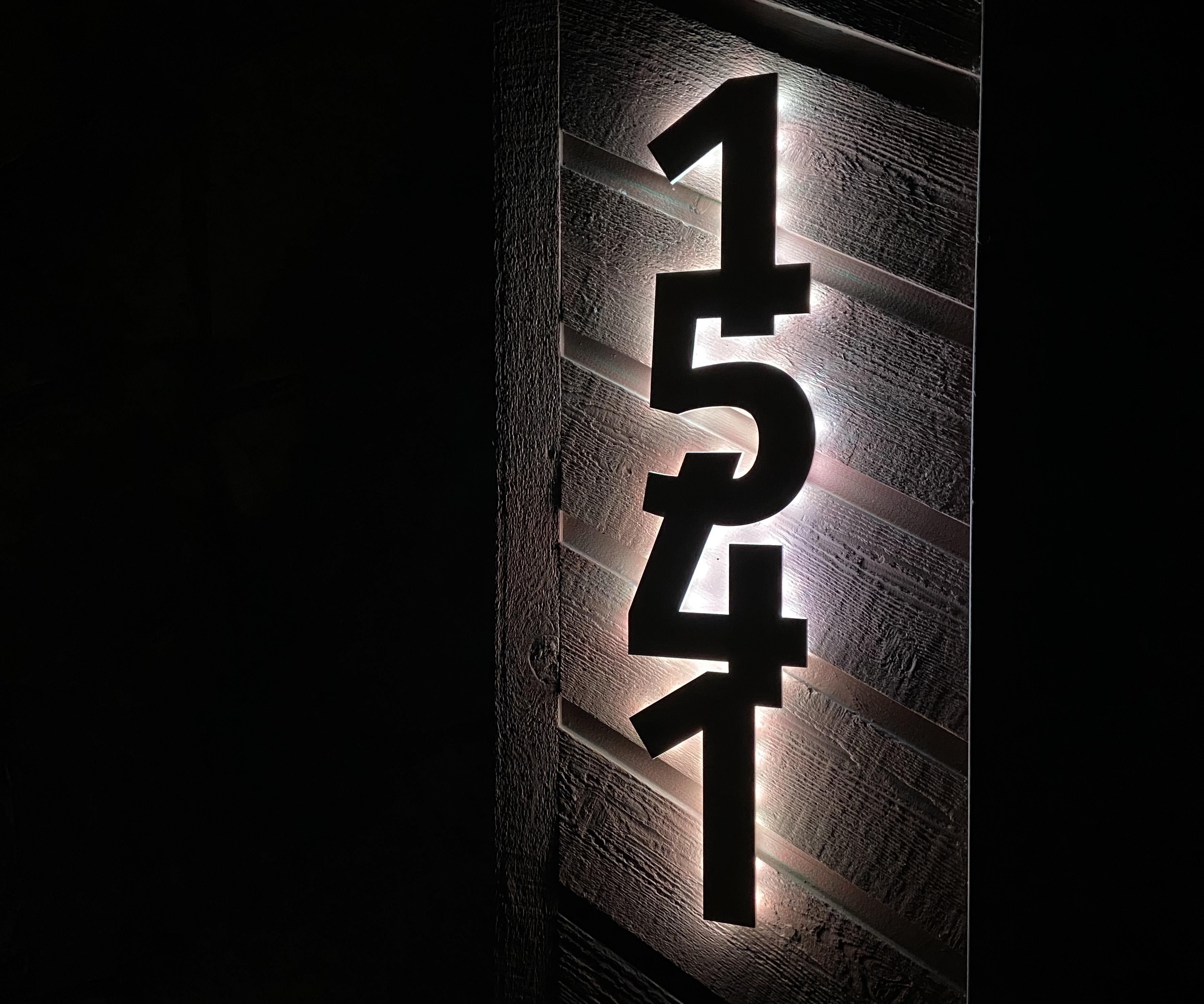 Backlit House Numbers