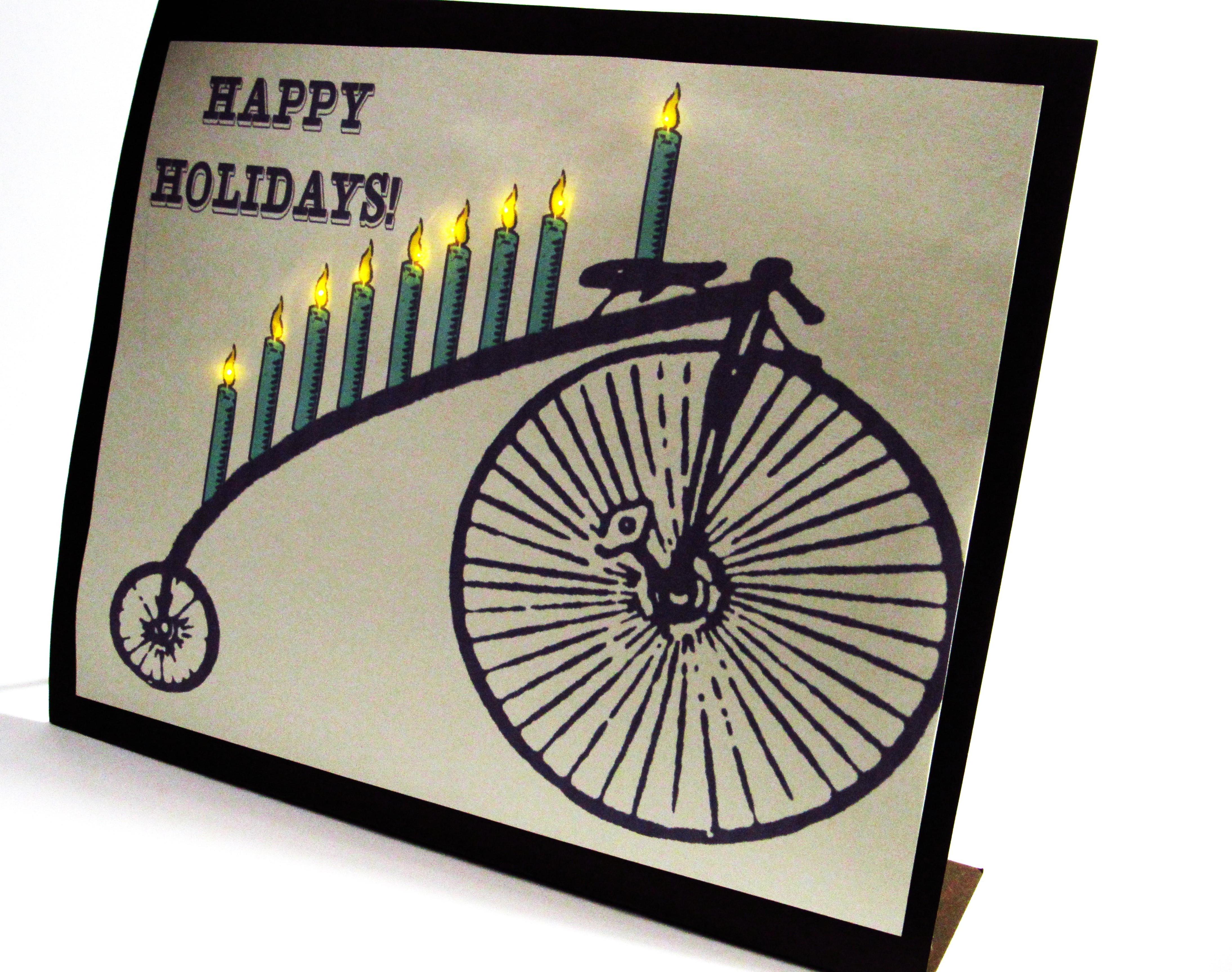 Quick Paper Light-Up Menorah