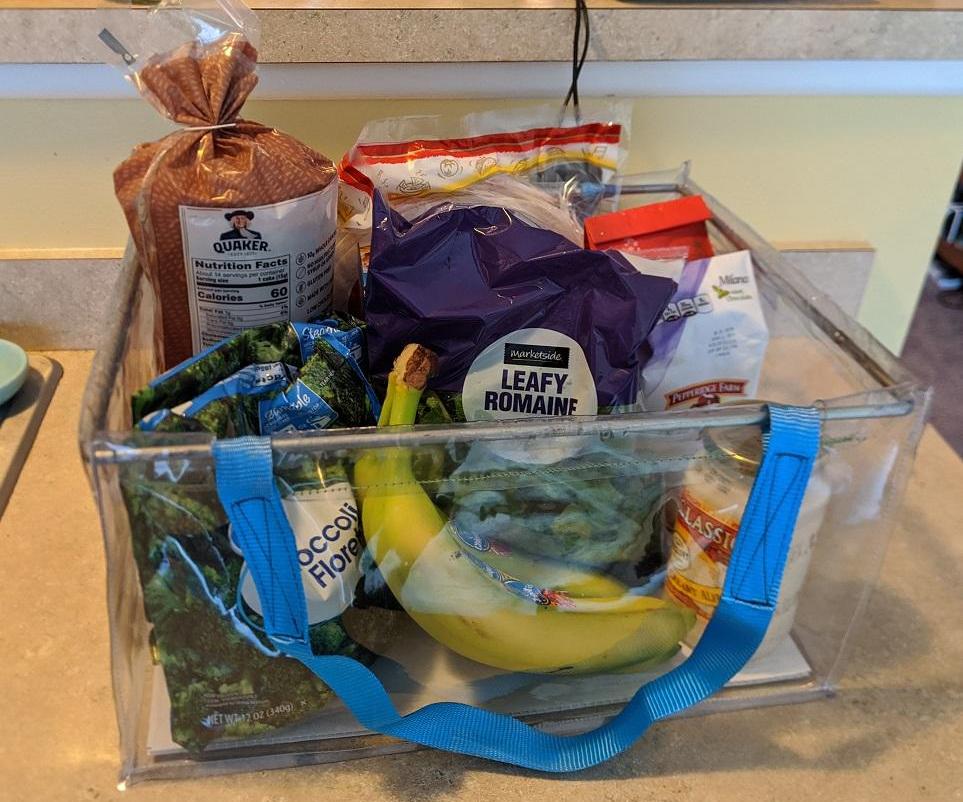 Vinyl Grocery Basket