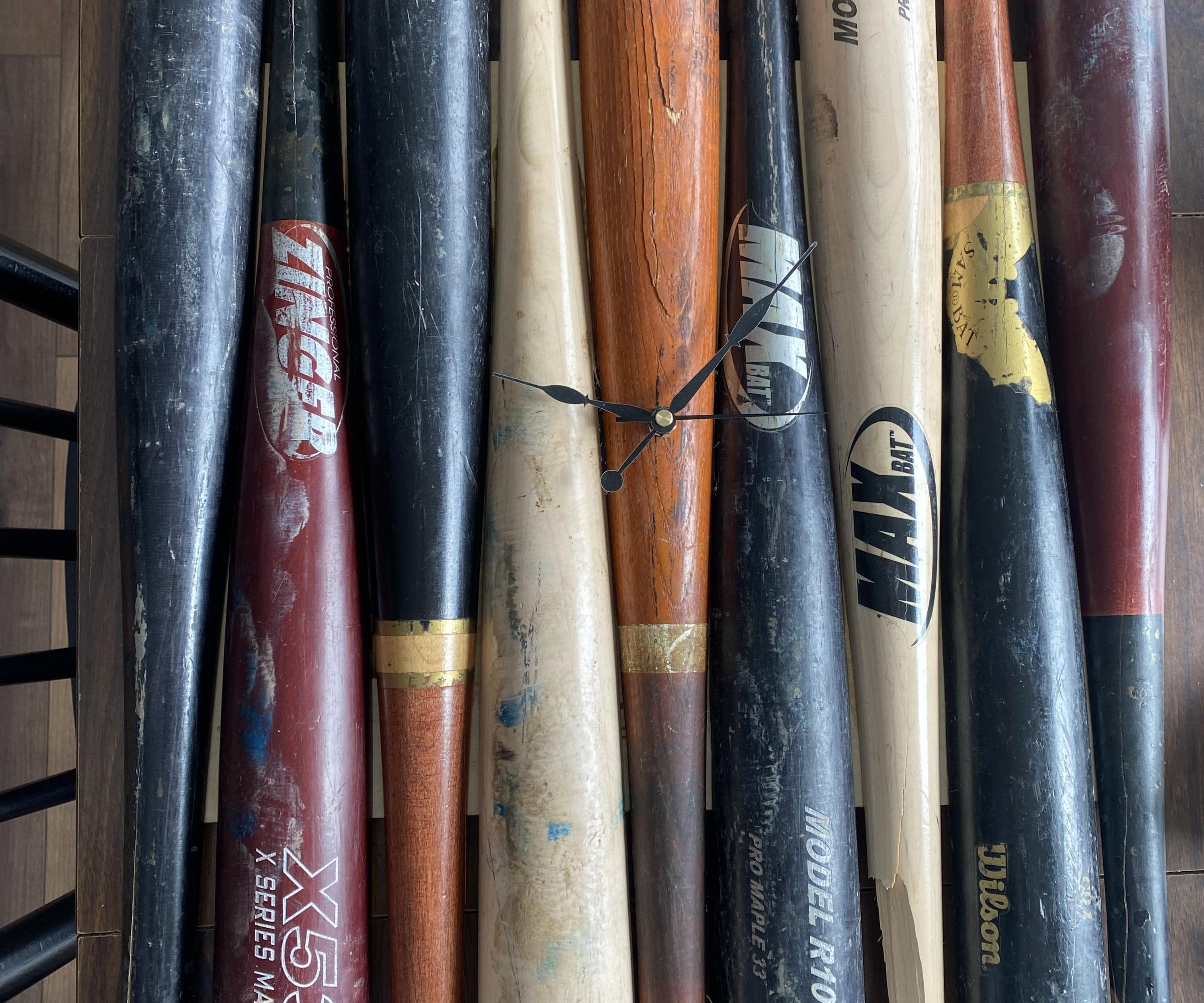 Baseball Bat Clock