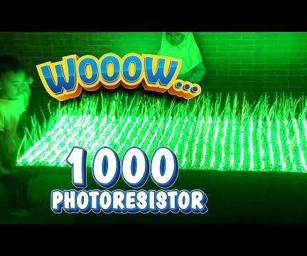 Building Interactive LED Art Using 1000 Photoresistors