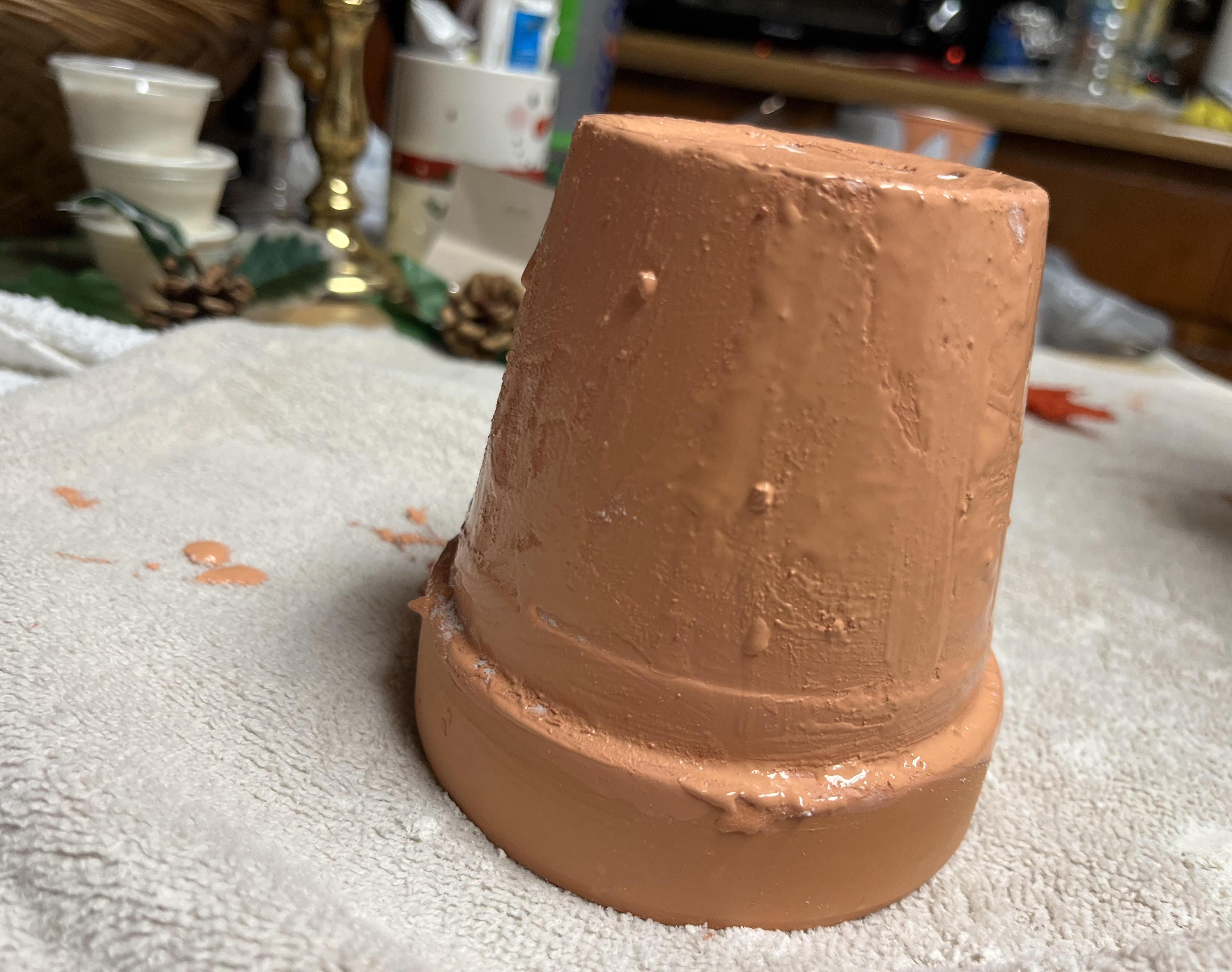 Rustic Pottery and Round Tin Rustic Pottery