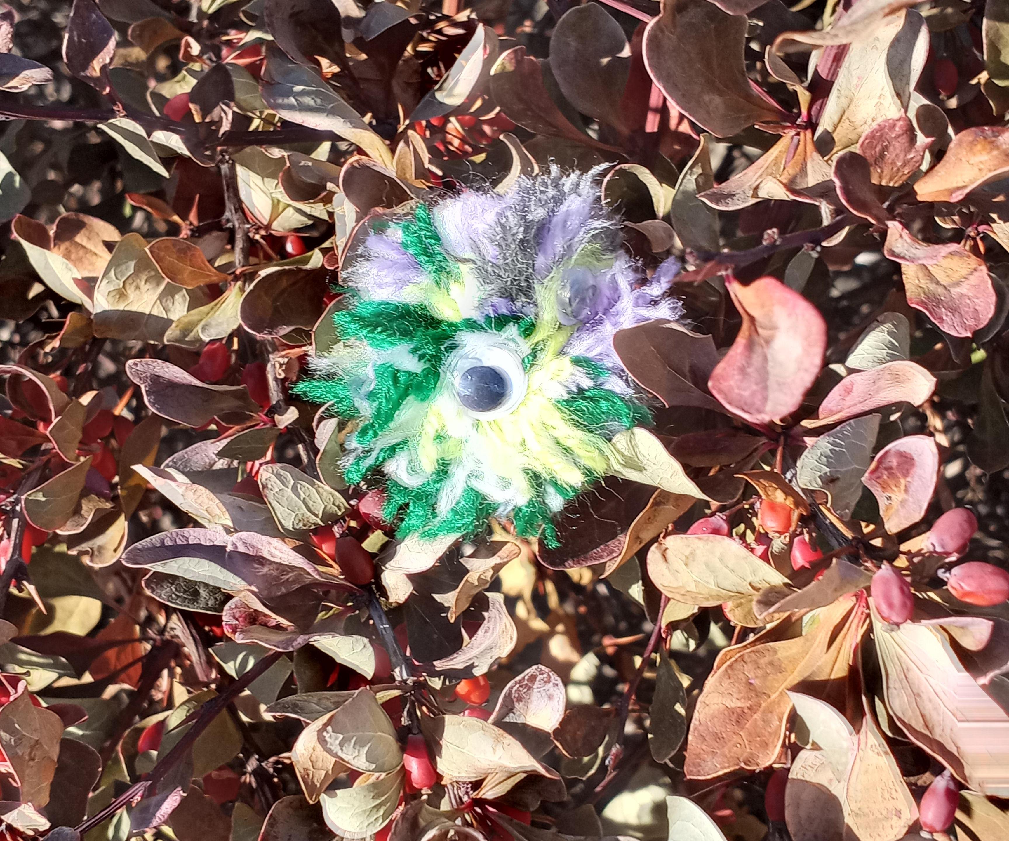 Giant Multi-Colored Fuzz Ball