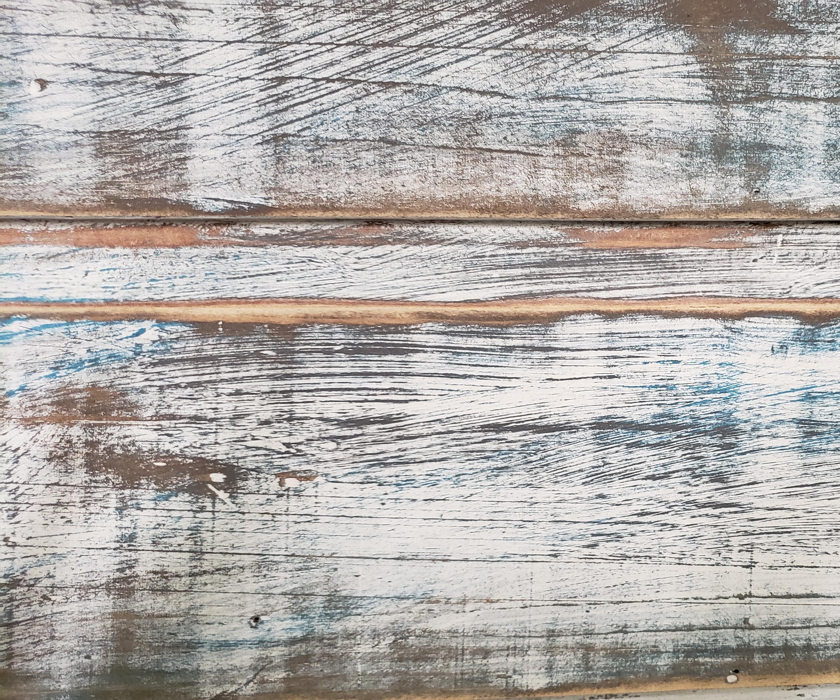 Rustic Paint Layering Accent Wall