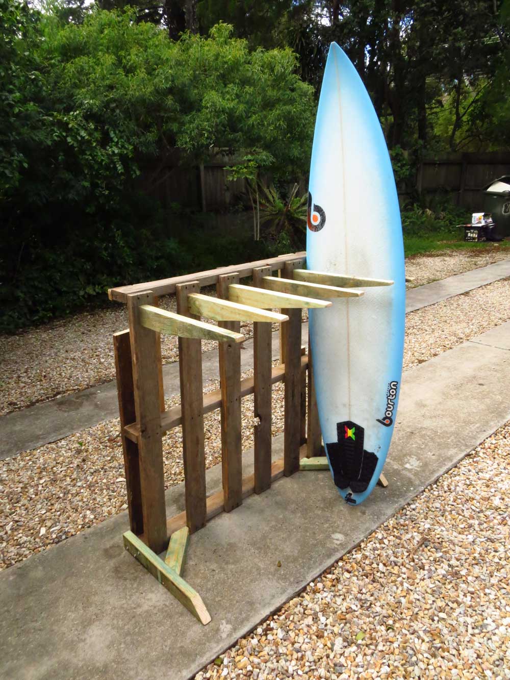 Short Board Surf Rack- Upcycled